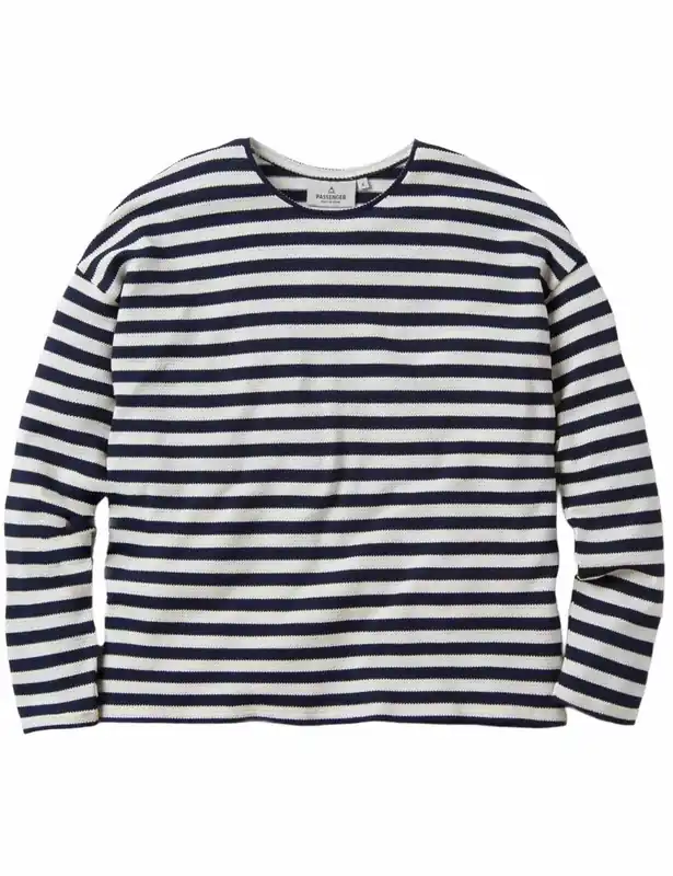 Women's Panorama Long Sleeve Stripe T-Shirt - Deep Navy