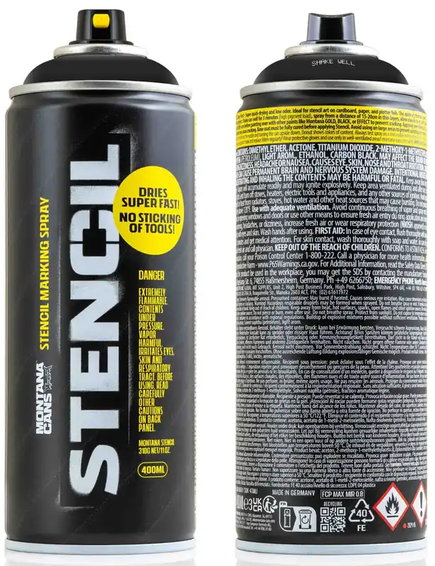 Stencil Marking Spray (400ml) - Black