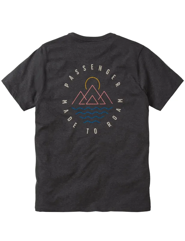 Escapism Recycled Cotton T-Shirt - Charcoal Marl