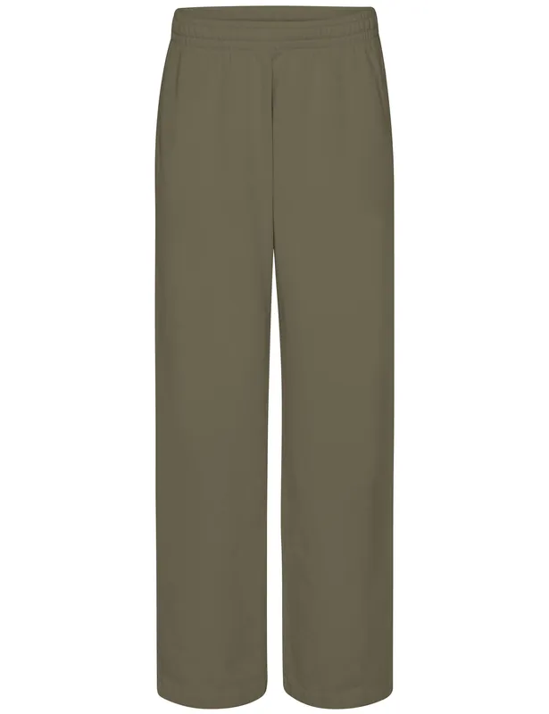 Organic Straight Leg Sweat Pants - Dusty Olive