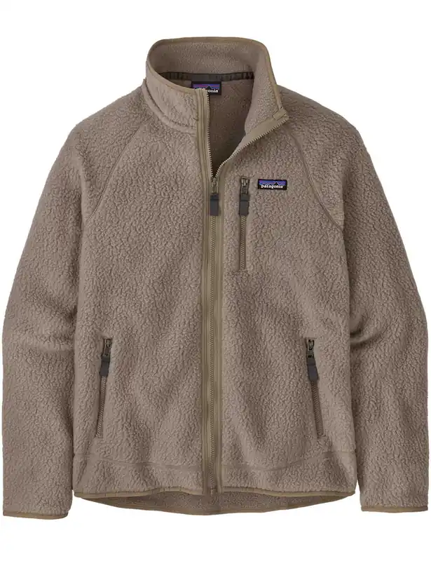 Retro Pile Fleece Jacket - Seabird Grey