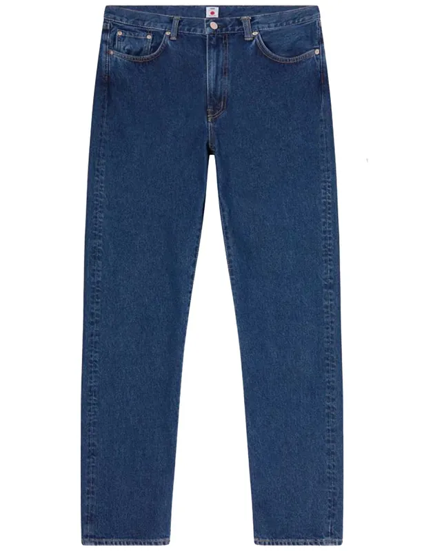 Regular Straight Jeans - Blue, Mid Used Wash