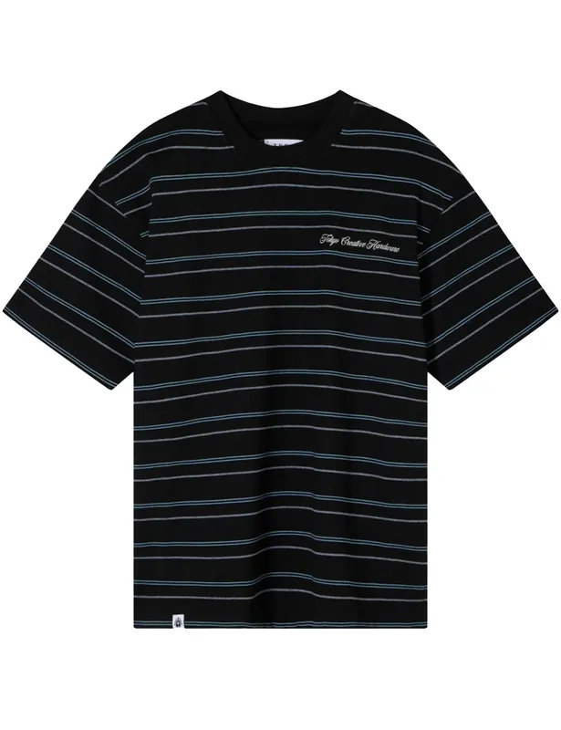 Bolton Stripe T-Shirt - Black/Blue