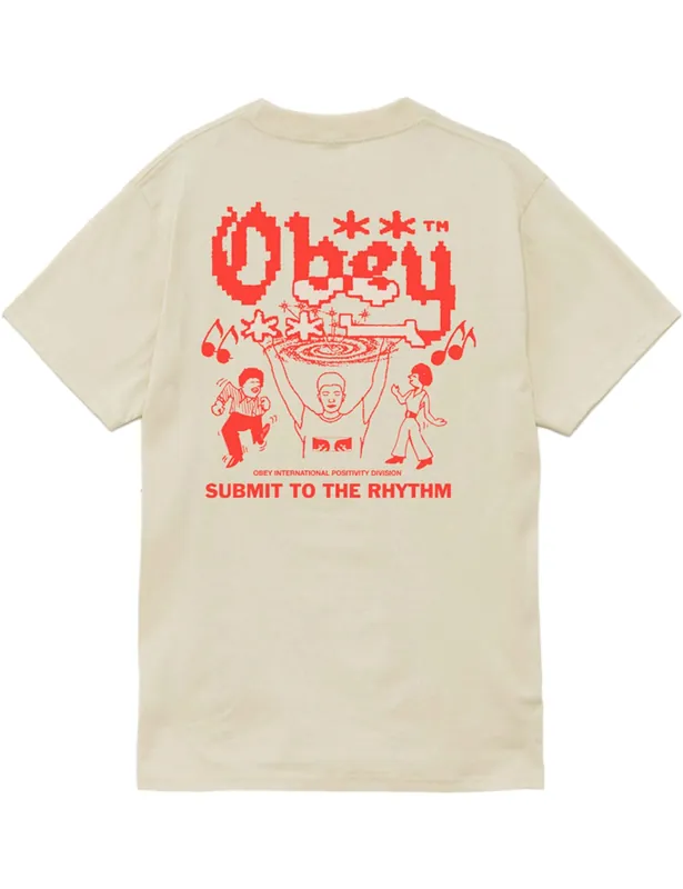 Submit to Rhythm T-Shirt - Cream
