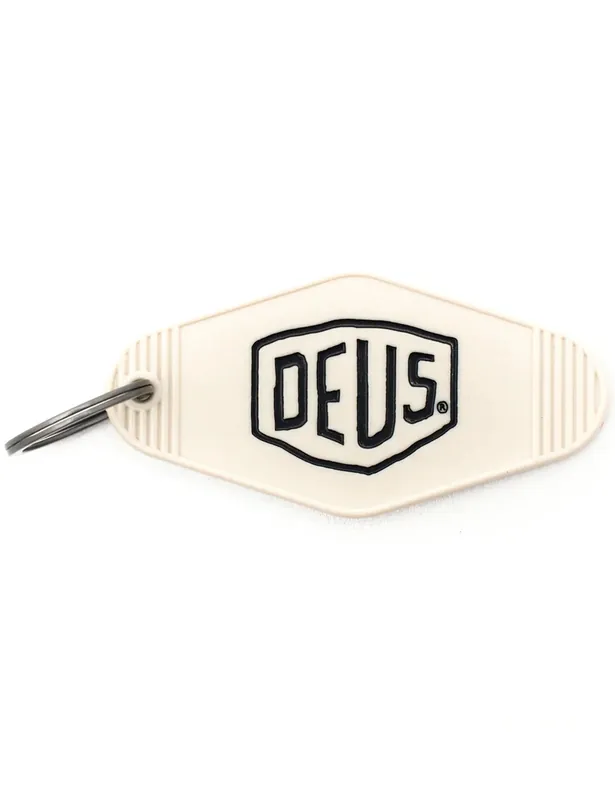 Canggu Address Hoel Key Tag - Dirty White