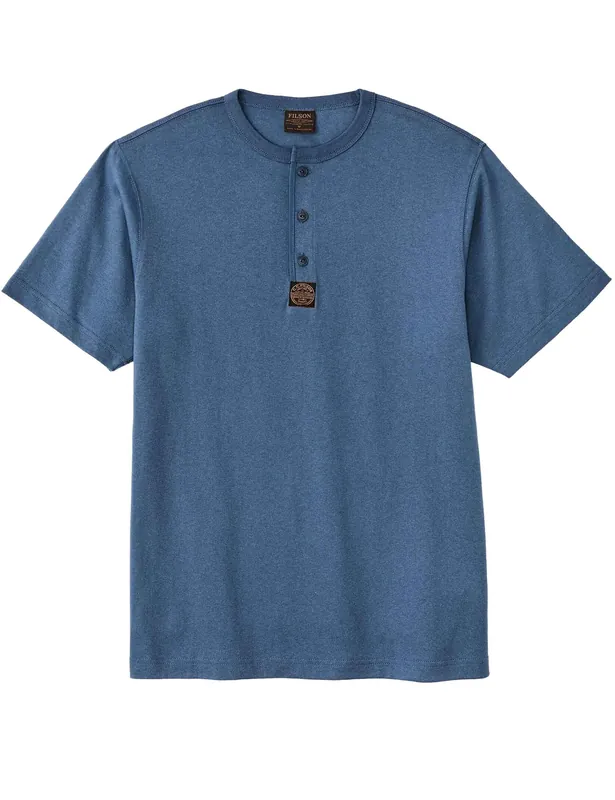 Frontier Henley T-Shirt - Light Blue