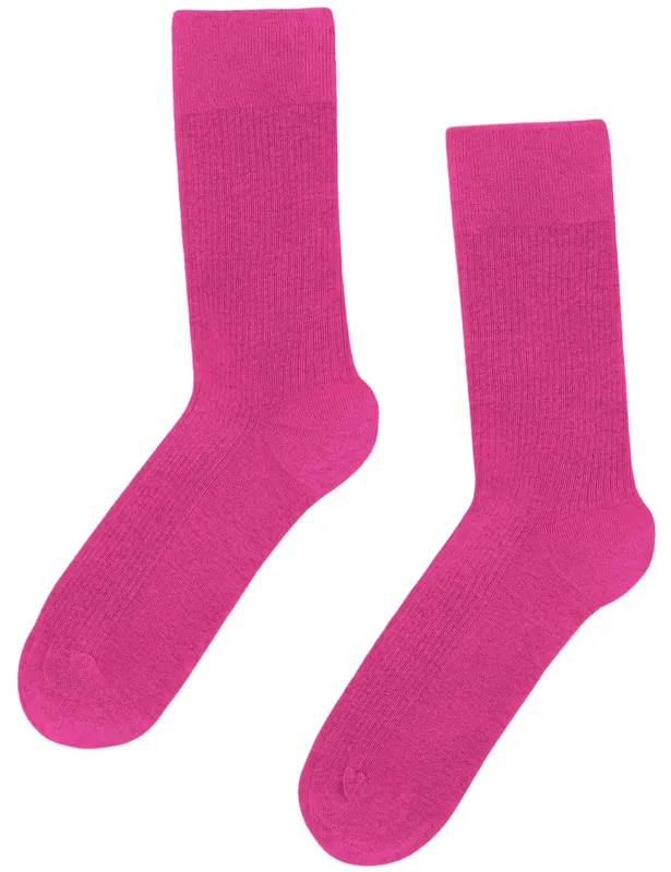 Classic Organic Socks - Bubblegum Pink