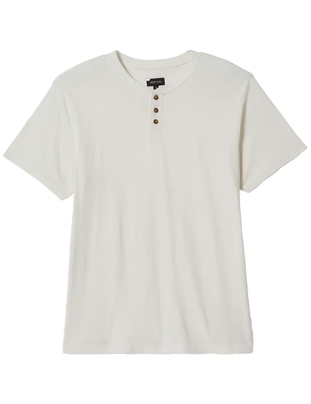 Vintage Reserve Henley T-Shirt - Off White Sol Wash