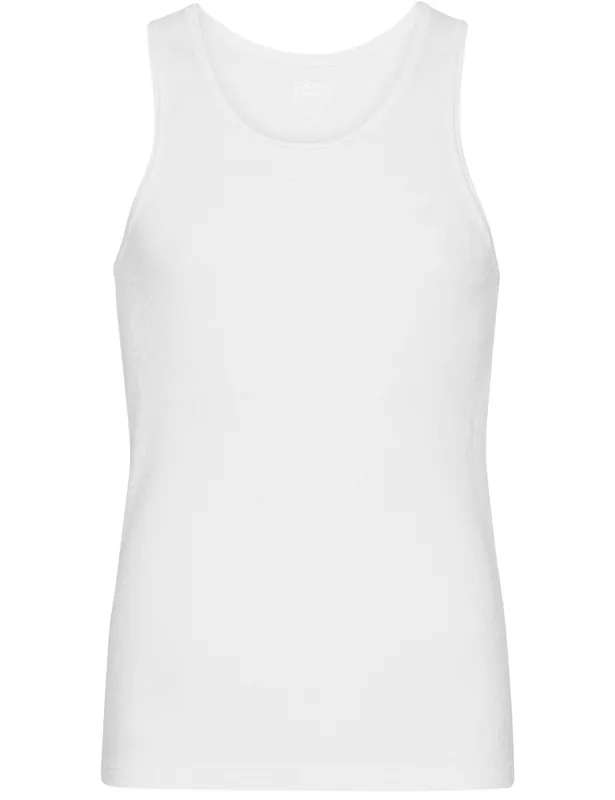 Organic Rib Tank Top - Optical White