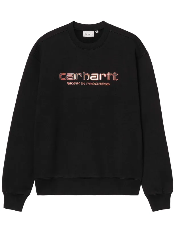 Solar Chrome Crew Sweatshirt - Black