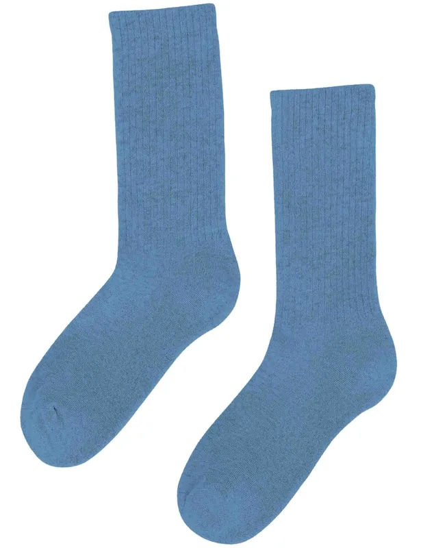Woman's Organic Active Socks - Seaside Blue