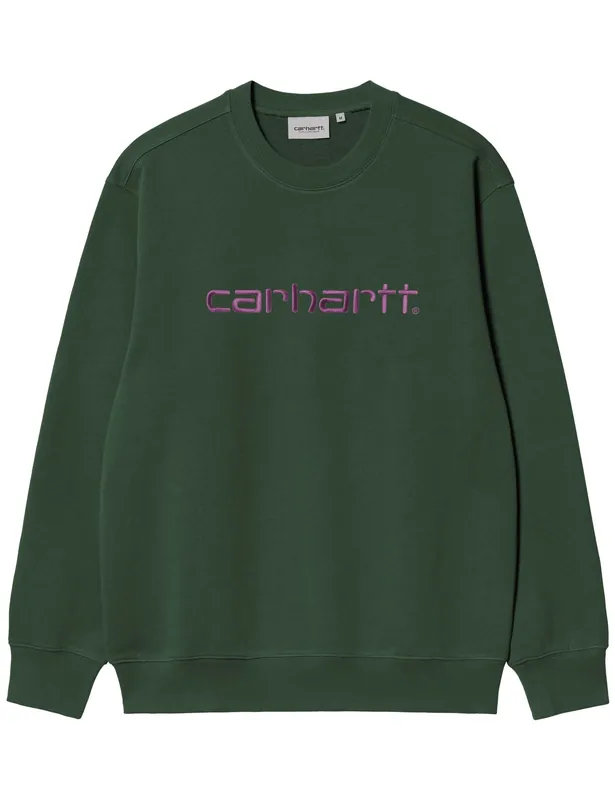 Script Crew Sweatshirt - Sycamore Tree/Phlox