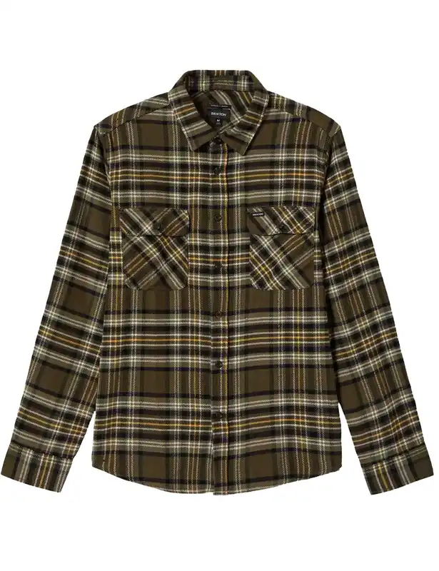 Bowery Flannel Shirt - Ivy Green/Olive Surplus/Black
