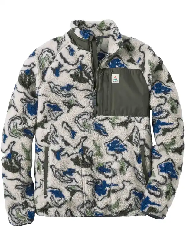 Offroad Sherpa 1/2 Zip Fleece - Abstract Strata Multi