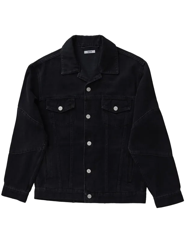 Revere Denim Jacket - Black