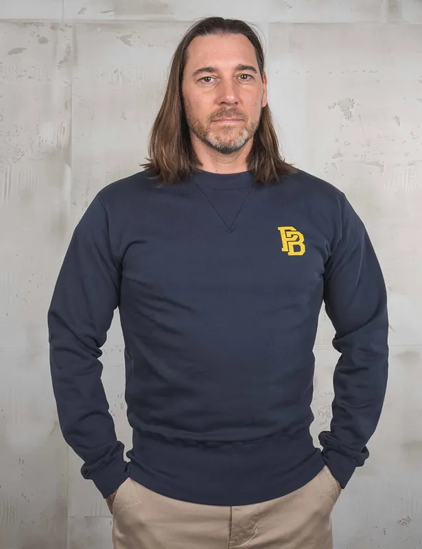 1945 Logo Crew Neck Sweat - Navy
