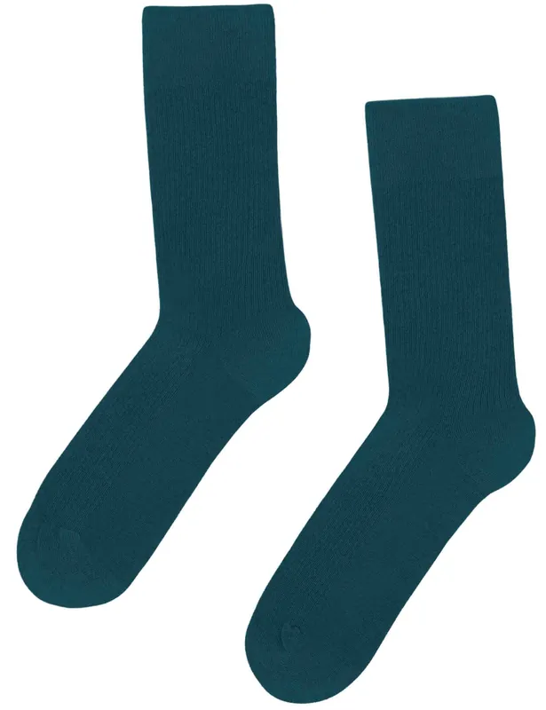 Classic Organic Socks - Ocean Green