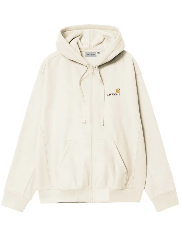 American Script Hooded Jacket - Natural