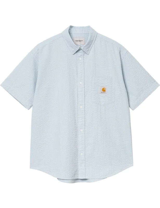 Toland Short Sleeve Shirt - Blue Fog
