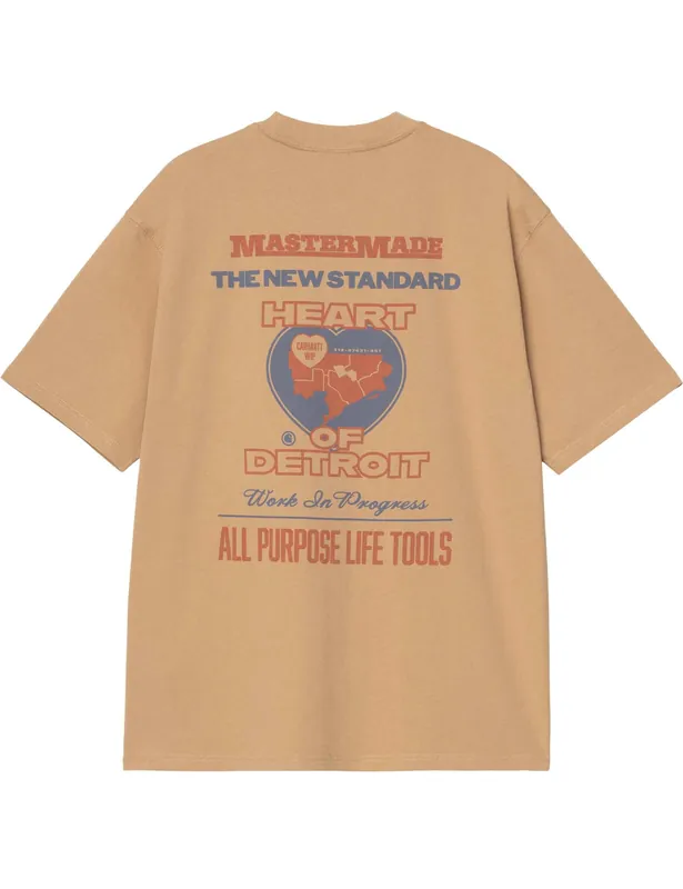 Arcan T-Shirt - Dusty H Brown (Heavy Stone Wash)