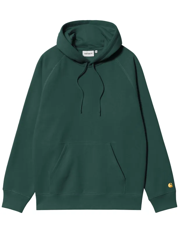 Chase Hooded Sweatshirt - Dark Fir/Gold
