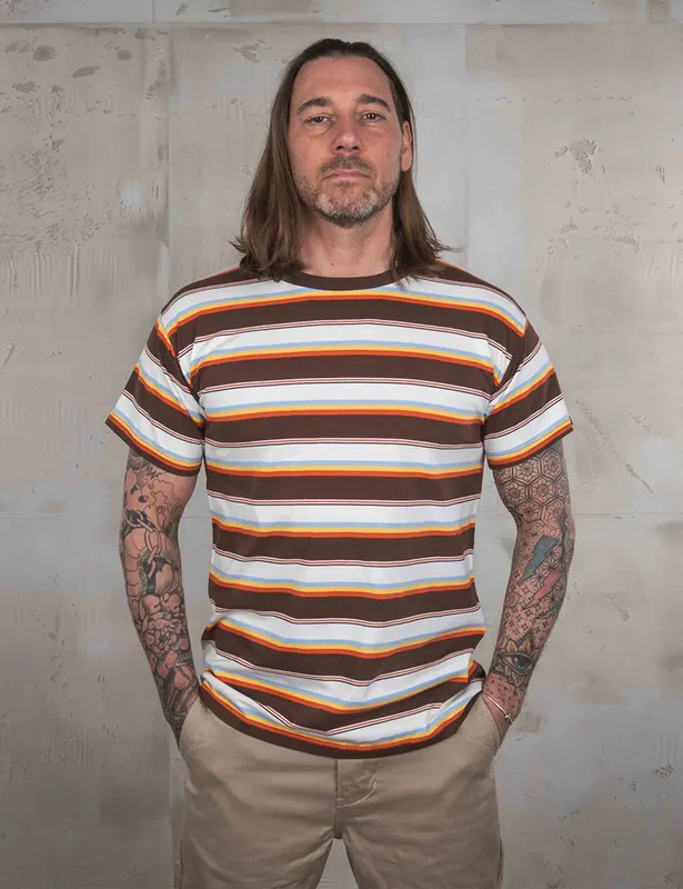1969 Sport Stripe T-Shirt - Smyrna White