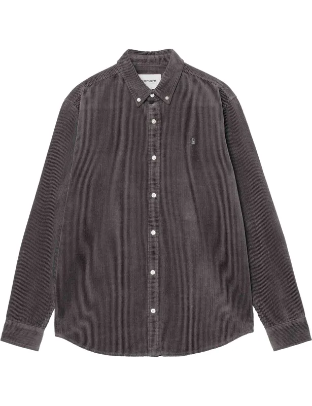 Madison Cord Shirt - Graphite