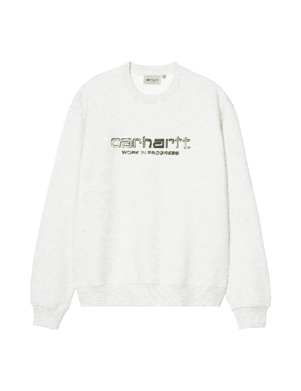 Solar Chrome Crew Sweatshirt - Ash Heather