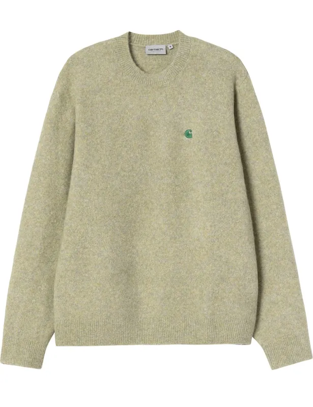 Curtis Knit Crew Sweater - Tangled Brass