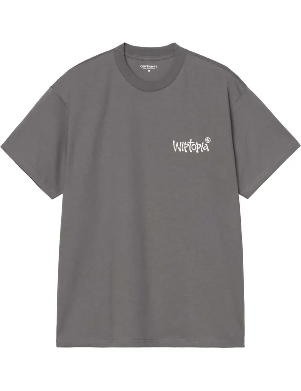 Wiptopia Script T-Shirt - Porphyry/Wax