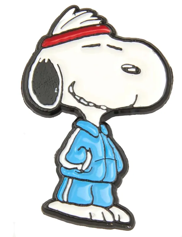 Snoopy Enamel Pin Badge - Track Star