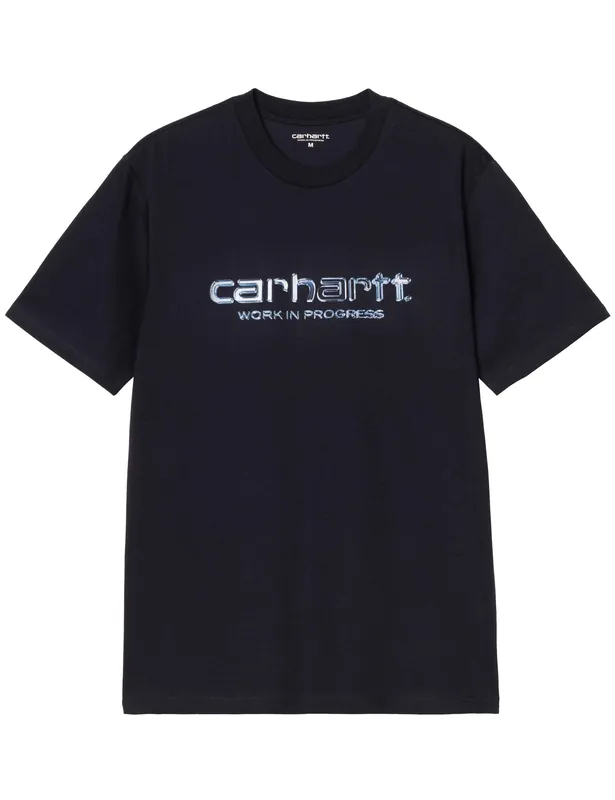 Solar Charm Script T-Shirt - Dark Navy