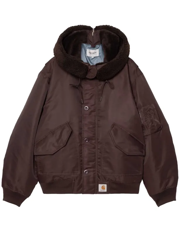 Hooded Oltera Bomber Jacket - Palisander/Angelite
