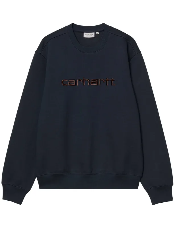 Script Crew Sweatshirt - Deep Night/Palisander