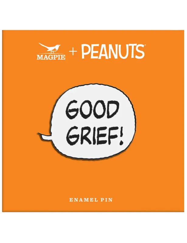 Snoopy Enamel Pin Badge - Vibes, Good Grief