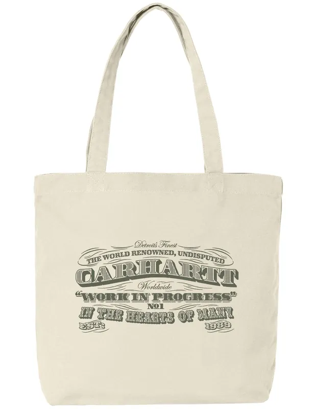 Canvas Graphic Tote Bag - 3 One 3 Print, Salt