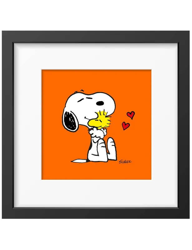 Snoopy Framed Art Print - Hug