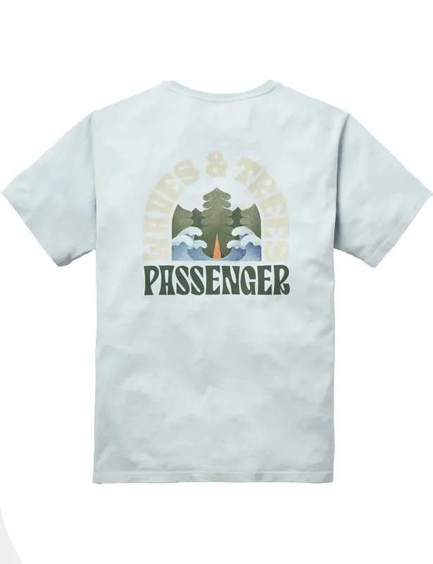 Outsiders Recycled Cotton T-Shirt - Ice Blue