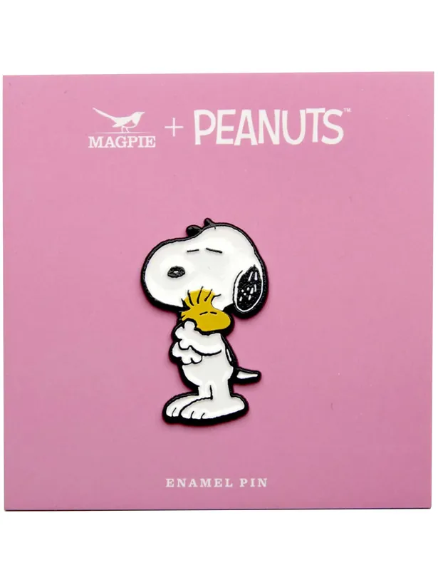 Snoopy Enamel Pin Badge - Give Hugs, Hugs