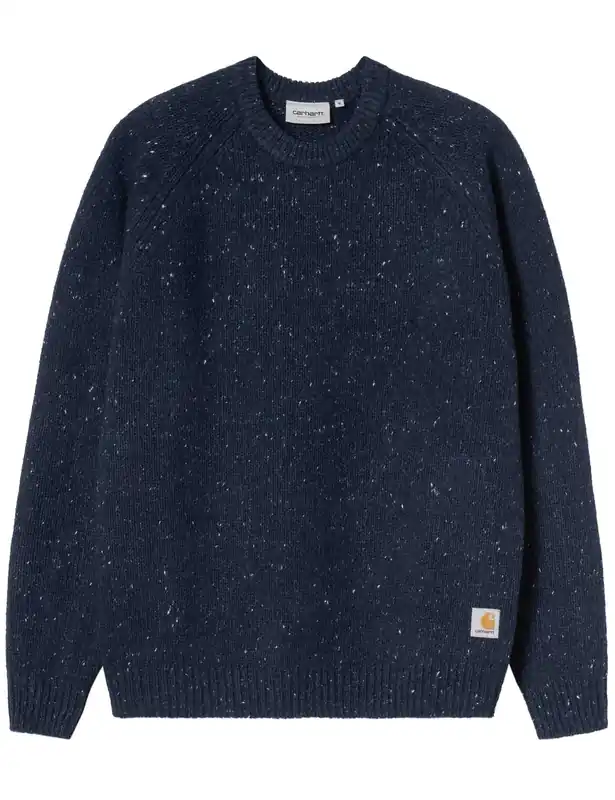 Anglistic Knit Crew Sweater - Speckled Jupiter