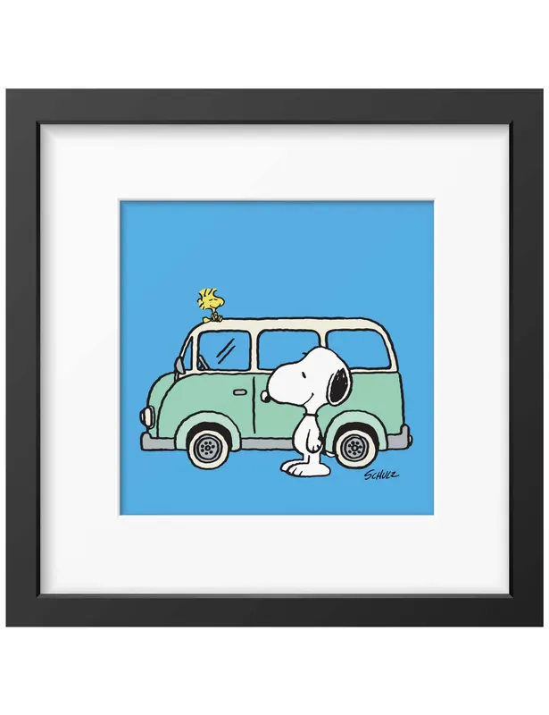Snoopy Framed Art Print - Camper