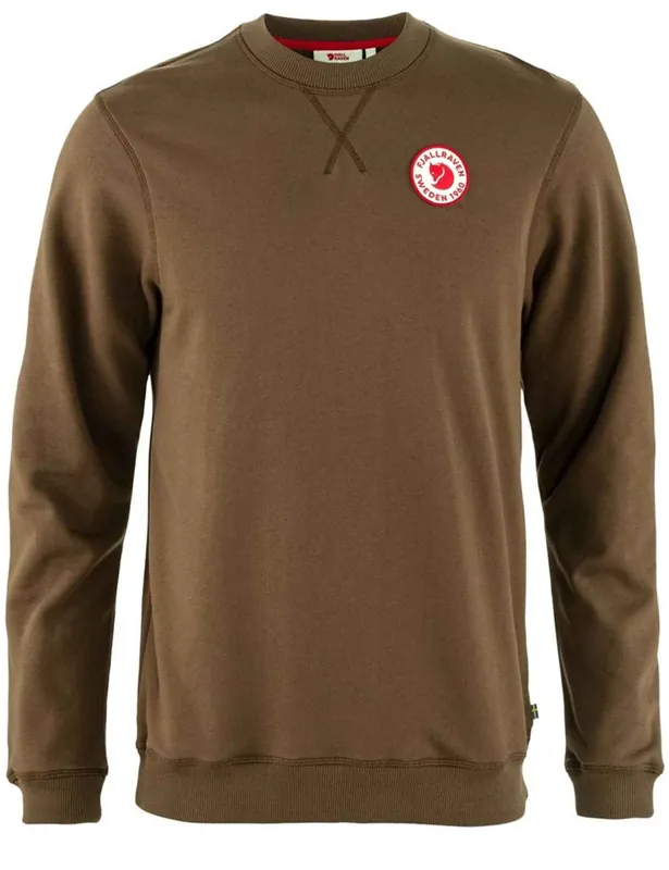 1960 Logo Badge Crew Sweat - Dark Oak