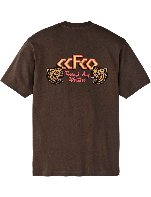 Frontier Any Weather Graphic T-Shirt - Dark Brown