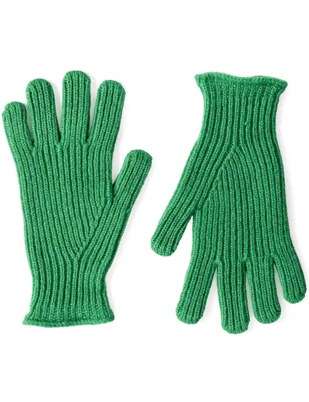 Clyde Lambswool Gloves - Billiard Green