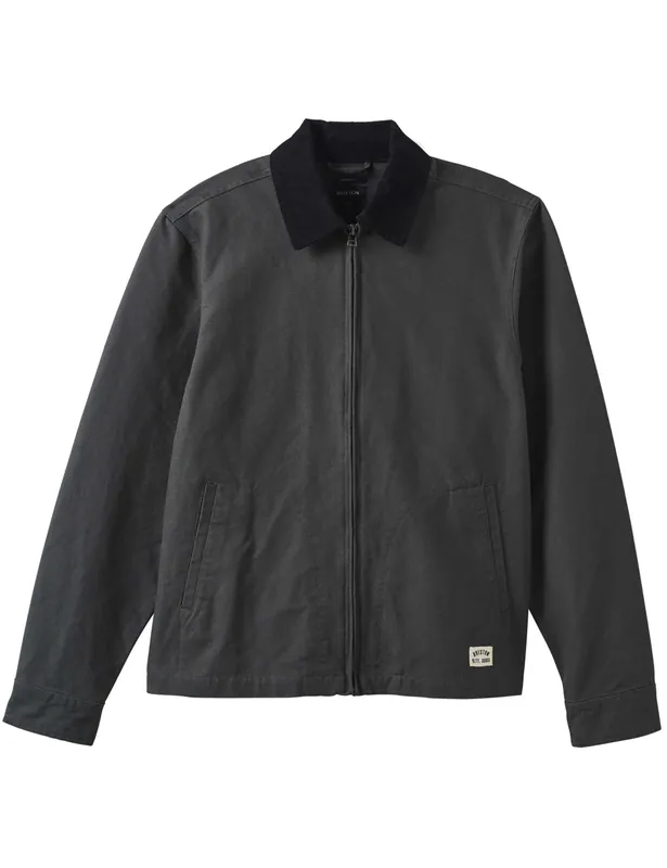 Mechanic Garage Zip Jacket - Washed Black