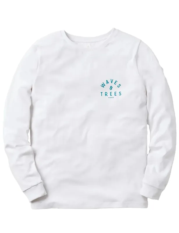 Women's Penida Long Sleeve Recycled Cotton T-Shirt - White