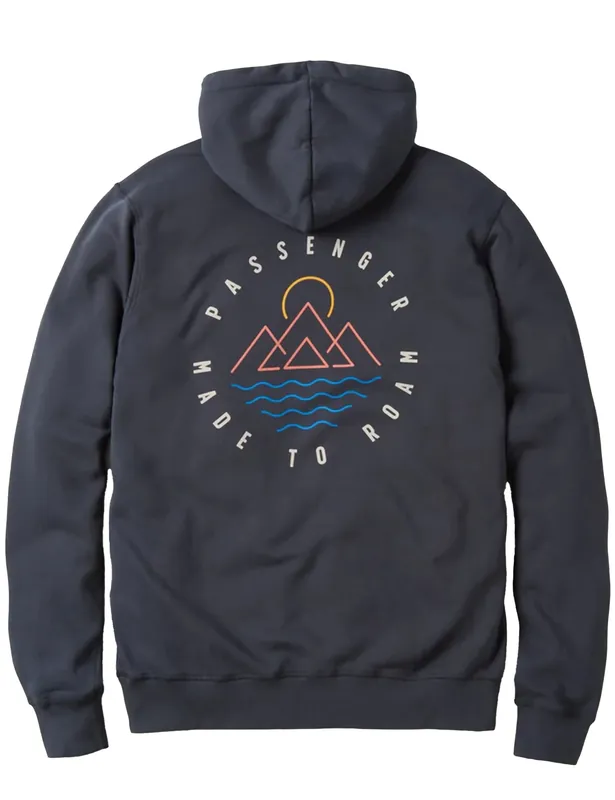 Escapism Recycled Cotton Hooded Sweat - Black