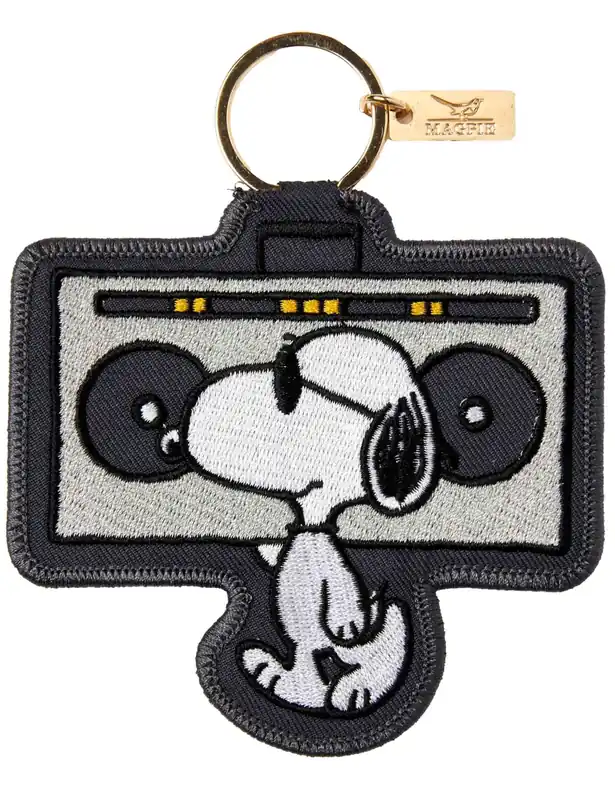 Snoopy Key Charm - Boombox