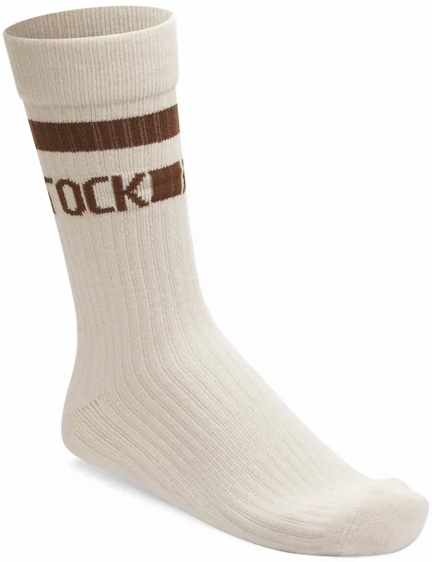 Tennis Crew Socks - Eggshell