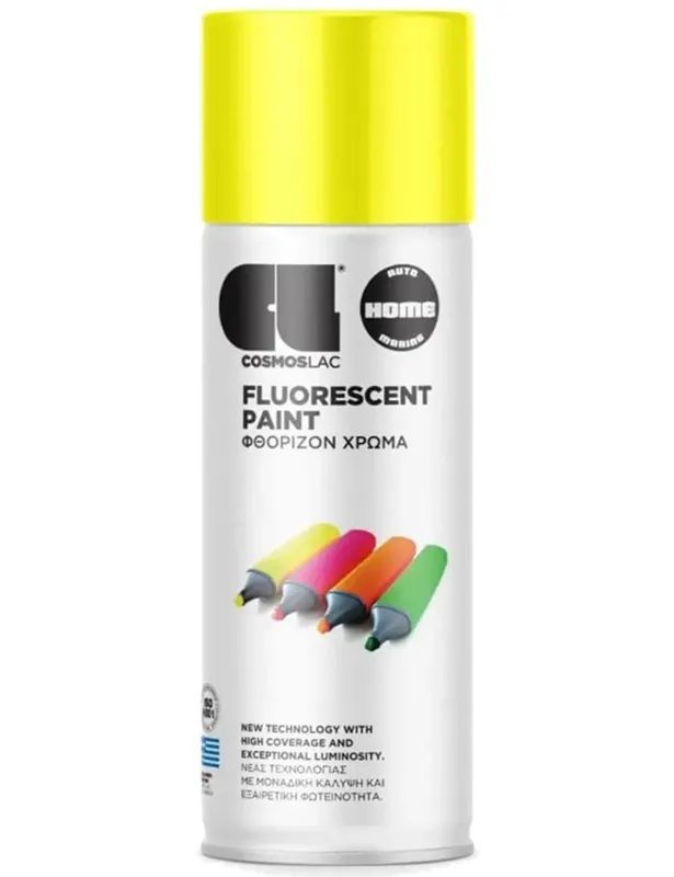 Flourescent Spray Paint (400ml) - N494 Yellow
